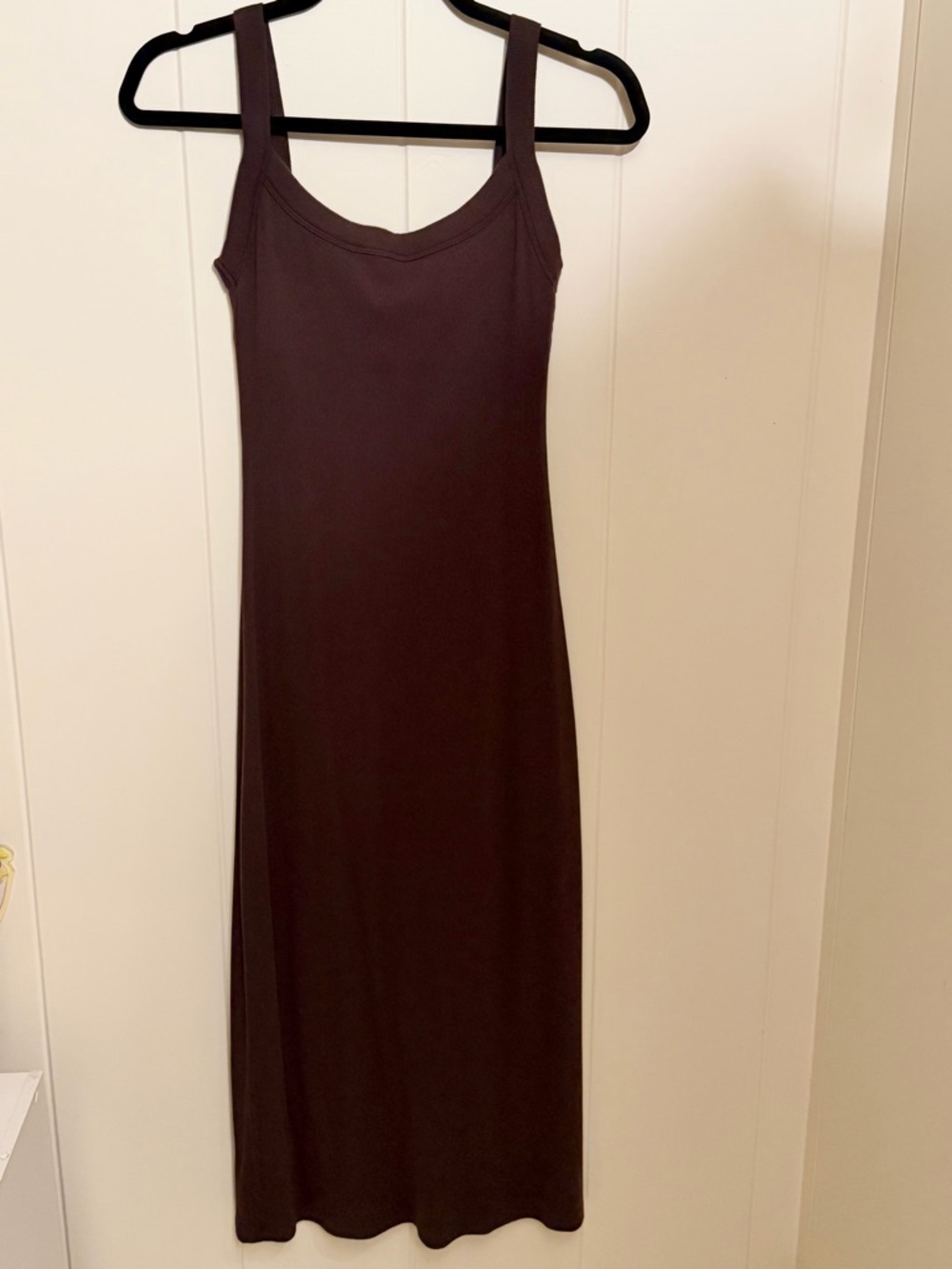 Abercrombie & Fitch bra free essential 90s rib midi dress